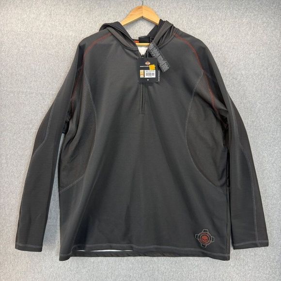 Harley Davidson Performance Men's XXL Hoodie Black Gray Logo Sweater Motorcycle - Picture 1 of 13